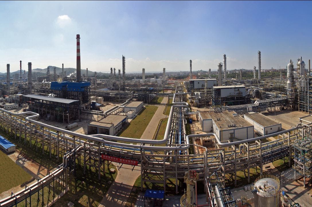 Saudi Aramco Fujian Refining and Petrochemical Co. Ltd.&apos;s Quanzhou integrated complex.