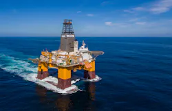 Well 34/4-18 S was drilled by the Deepsea Stavanger drilling facility.