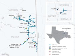 Trace Midstream assets in the Haynesville shale.