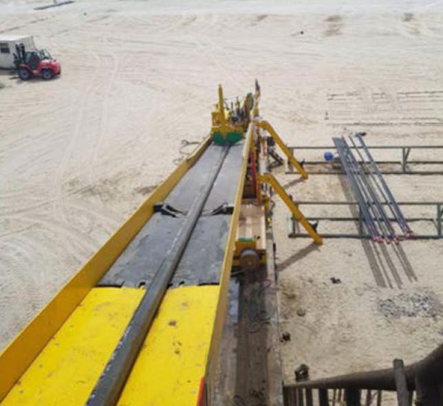 ADNOC and Franks International tested a robotic hydraulic catwalk on a land rig in Abu Dhabi (Fig. 3).