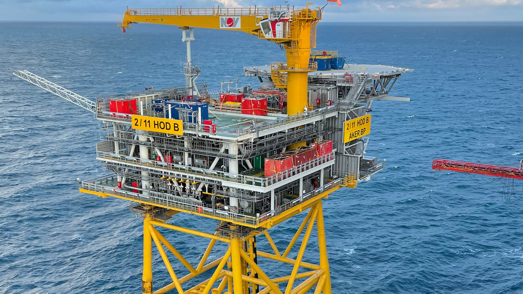 Hod B installed in the North Sea.