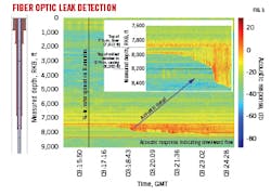 Fiber optic leak detection Fiber optic leak detection