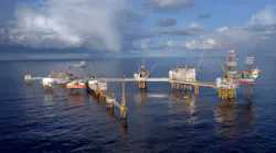Ekofisk field complex on the Norwegian continental shelf.