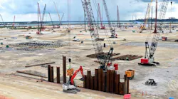 Golden Pass LNG construction progress May 2021.