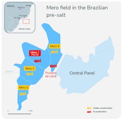 Mero field offshore Brazil. Mero field offshore Brazil.