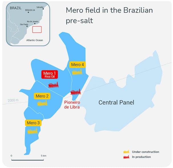 Mero field offshore Brazil.