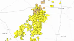 The map represents Ranger Oil's current assets in proximity to acreage associated with recent acquisitions.