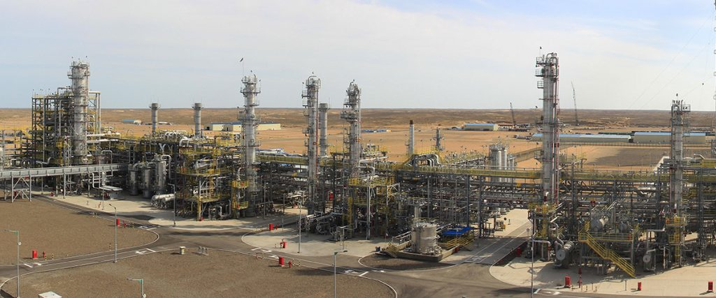 TurkmenGaz Kiyanly gas chemical complex in the Turkmenbashi district of Balkan Province in western Turkmenistan.