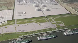 Plaquemines LNG rendering.