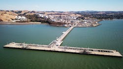 Upon completing Rodeo Renewed, Phillips 66 will no longer receive crude oil deliveries at the refinery’s marine terminal, which instead will be used for receiving renewable feedstocks. (Fig. 4). Upon completing Rodeo Renewed, Phillips 66 will no longer receive crude oil deliveries at the refinery’s marine terminal, which instead will be used for receiving renewable feedstocks. (Fig. 4).