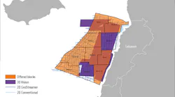 Lebanon second license round map.