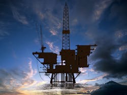 Offshore rig. Offshore rig.