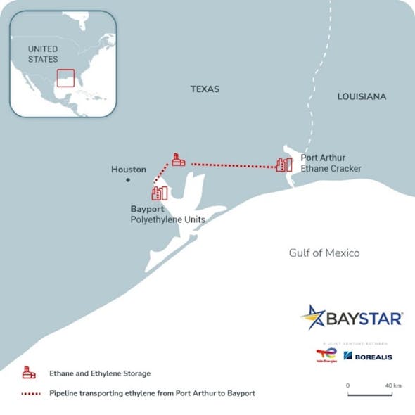 Baystar operations map.