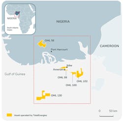 Ikike field offshore Nigeria.