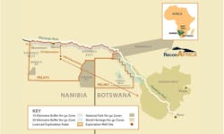 Namibia operations map.