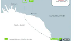 TotalEnergies Papua LNG project map.