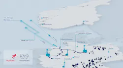Map of envisioned Norwegian Continental Shelf CCS hub.