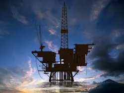 Offshore oil rig. Offshore oil rig.