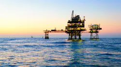 Rig offshore Louisiana.
