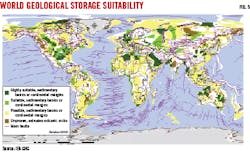 World geological storage suitability (Fig. 5).