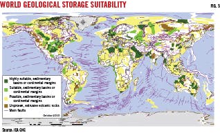 World geological storage suitability (Fig. 5).