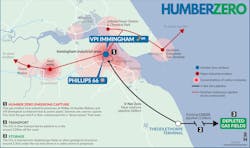 The Immingham industrial cluster on England’s eastern coast accounts for 40% of total UK industrial emissions. (Fig. 5). The Immingham industrial cluster on England’s eastern coast accounts for 40% of total UK industrial emissions. (Fig. 5).
