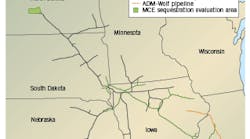 Map of proposed midcontinent CCS pipelines. Map of proposed midcontinent CCS pipelines.