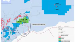 Santos CCS permit map offshore Western Australia.