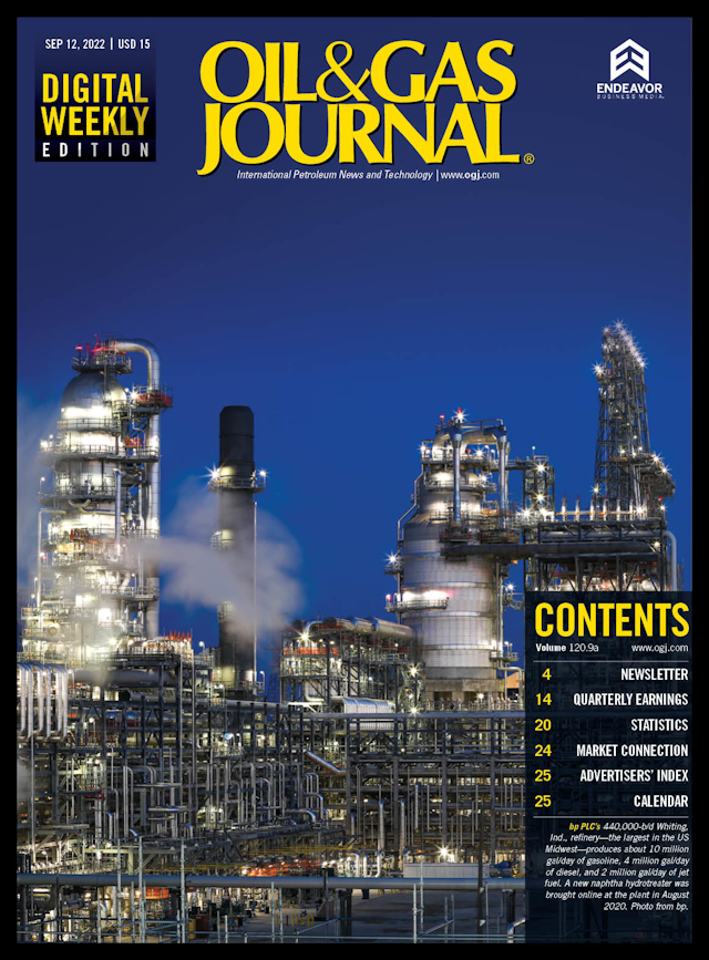 Volume 120 issue 9a oil gas journal