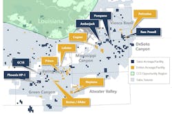 Talos pro-forma Gulf of Mexico operations map. Talos pro-forma Gulf of Mexico operations map.
