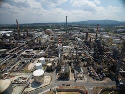 Eni SPA Livorno refinery. Eni SPA Livorno refinery.