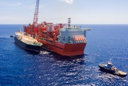 Coral Sul FLNG first cargo. Coral Sul FLNG first cargo.