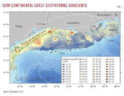 GOM Continental Shelf Geothermal Gradients. GOM Continental Shelf Geothermal Gradients.