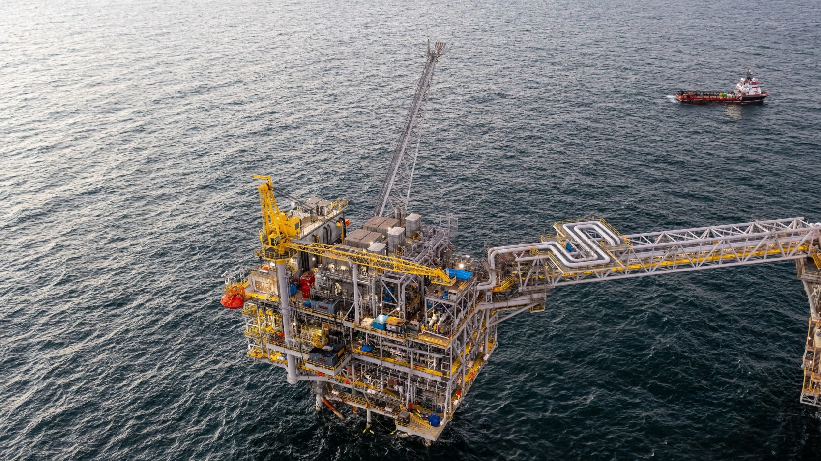 bpTT's Cassia C compression platform offshore Trinidad.