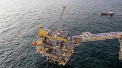 bpTT's Cassia C compression platform offshore Trinidad.