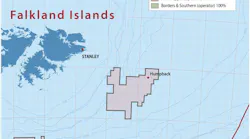 Falkland Islands map.