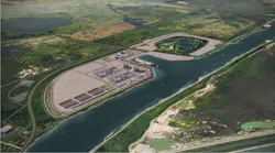 Sempra Port Arthur LNG project under development in Jefferson County, Tex.