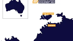 Barossa offshore development area.