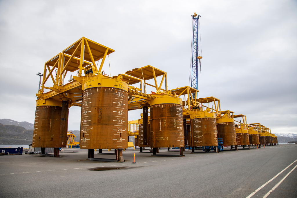 Templates for Askeladd and Johan Castberg and line pipes for Askeladd, 2019.