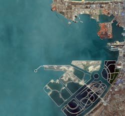 Yulong Island refining and chemical integration project aerial view. Yulong Island refining and chemical integration project aerial view.