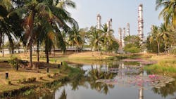 Sriracha refinery in Laem Chabang, Sriracha District, Chon Buri Province, Thailand. Sriracha refinery in Laem Chabang, Sriracha District, Chon Buri Province, Thailand.