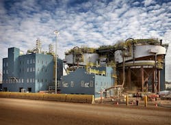 Fort Hills primary extraction operations, Canada. Fort Hills primary extraction operations, Canada.