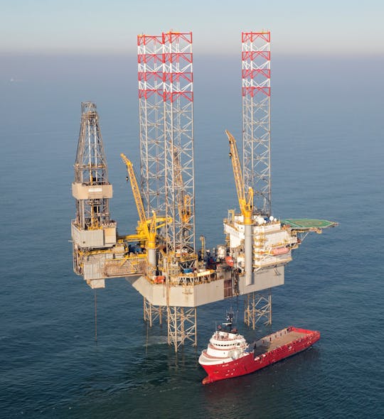 Borr Drilling&rsquo;s Prospector 1 jack-up rig.