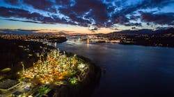 Burnaby refinery. Burnaby refinery.