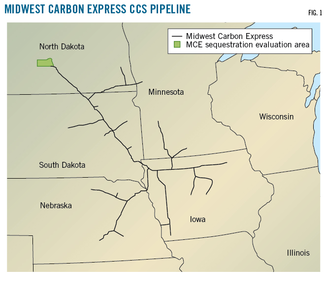 Midwest Carbon Express CCS Pipeline. Fig 1.