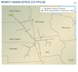 Midwest Carbon Express CCS Pipeline. Fig 1.
