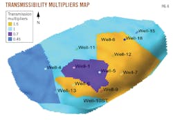 Transmissibility Multipliers Map. Fig. 6.