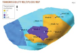 Transmissibility Multipliers Map. Fig. 6. Transmissibility Multipliers Map. Fig. 6.