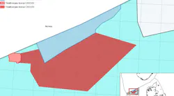 CO2 storage license map, Danish North Sea.
