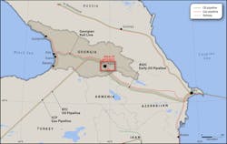 Block Energy’s assets in Georgia. Block Energy’s assets in Georgia.